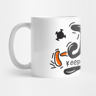 july lettering keep moving cool Mug